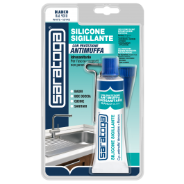 SILICONE ACETICO BAGNI E CUCINE ANTIMUFFA BIANCO SARATOGA 60 ML