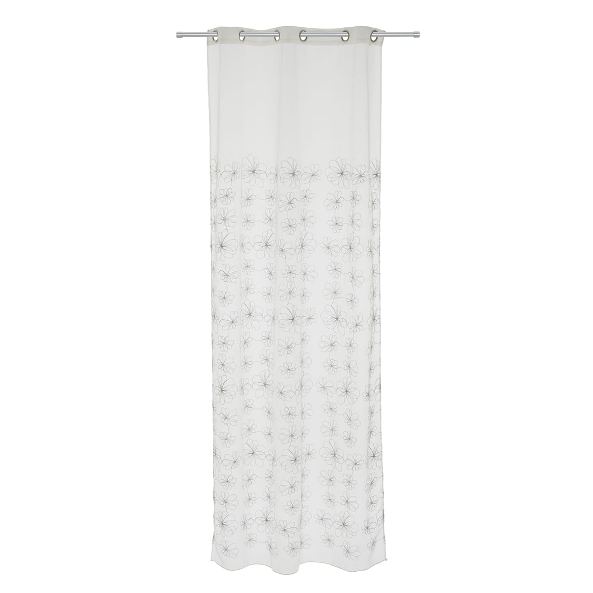 Bricocenter CATERINA FILTER CURTAIN WHITE 140X290 CM WITH EYELETS