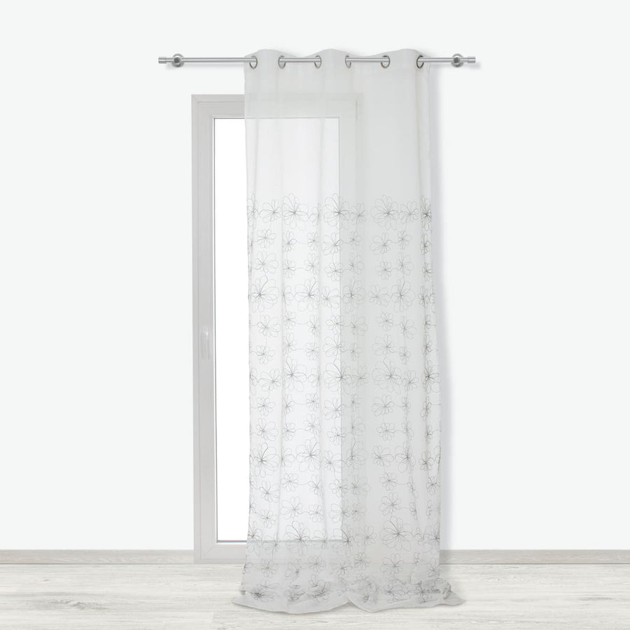 Bricocenter CATERINA FILTER CURTAIN WHITE 140X290 CM WITH EYELETS