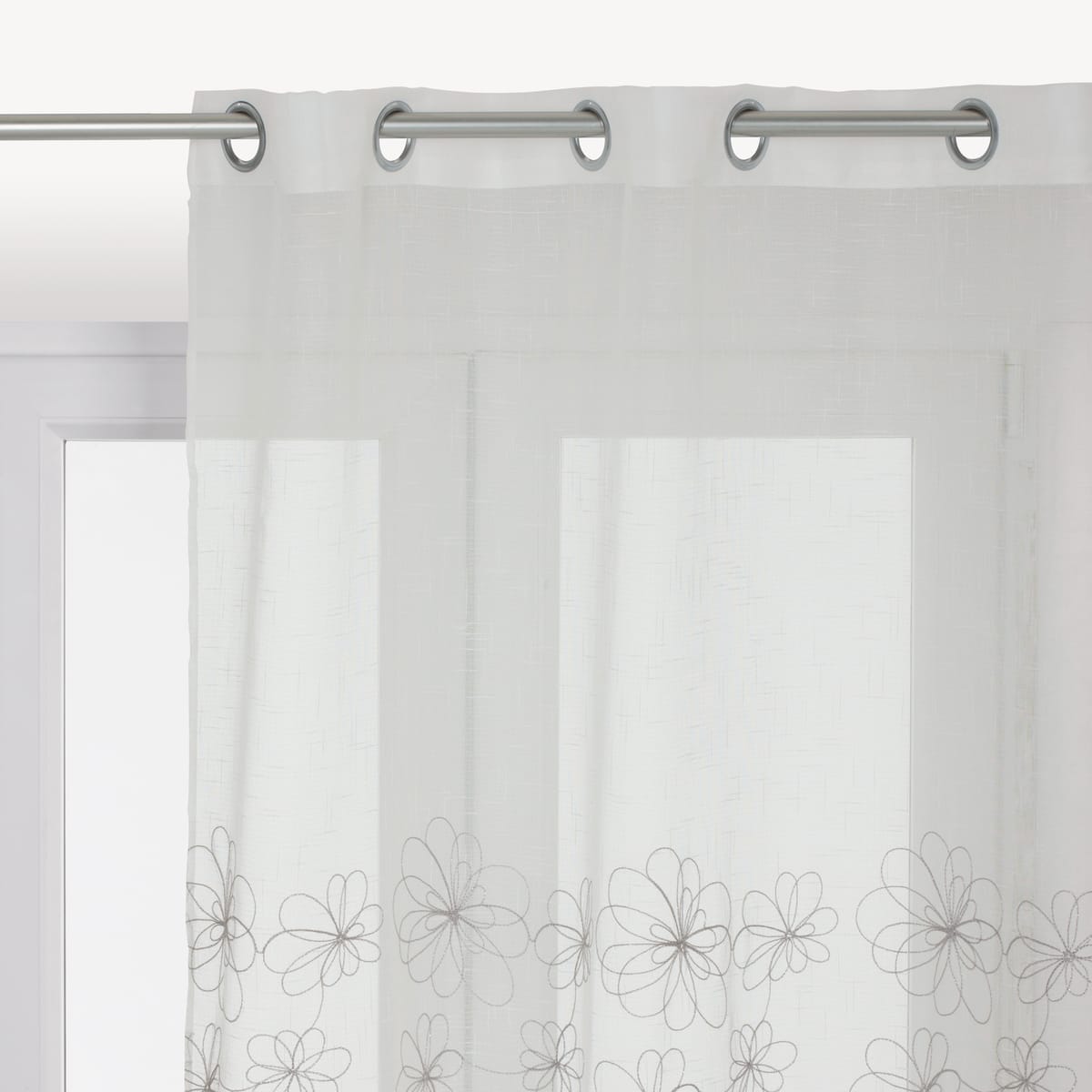 Bricocenter CATERINA FILTER CURTAIN WHITE 140X290 CM WITH EYELETS