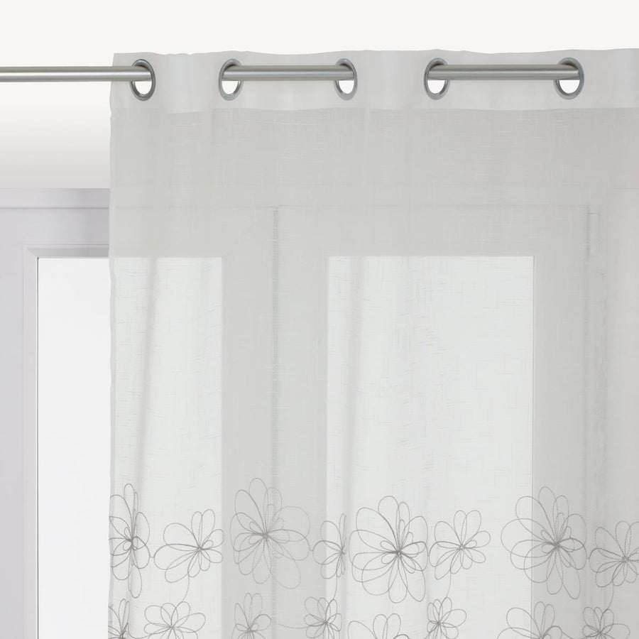 Bricocenter CATERINA FILTER CURTAIN WHITE 140X290 CM WITH EYELETS