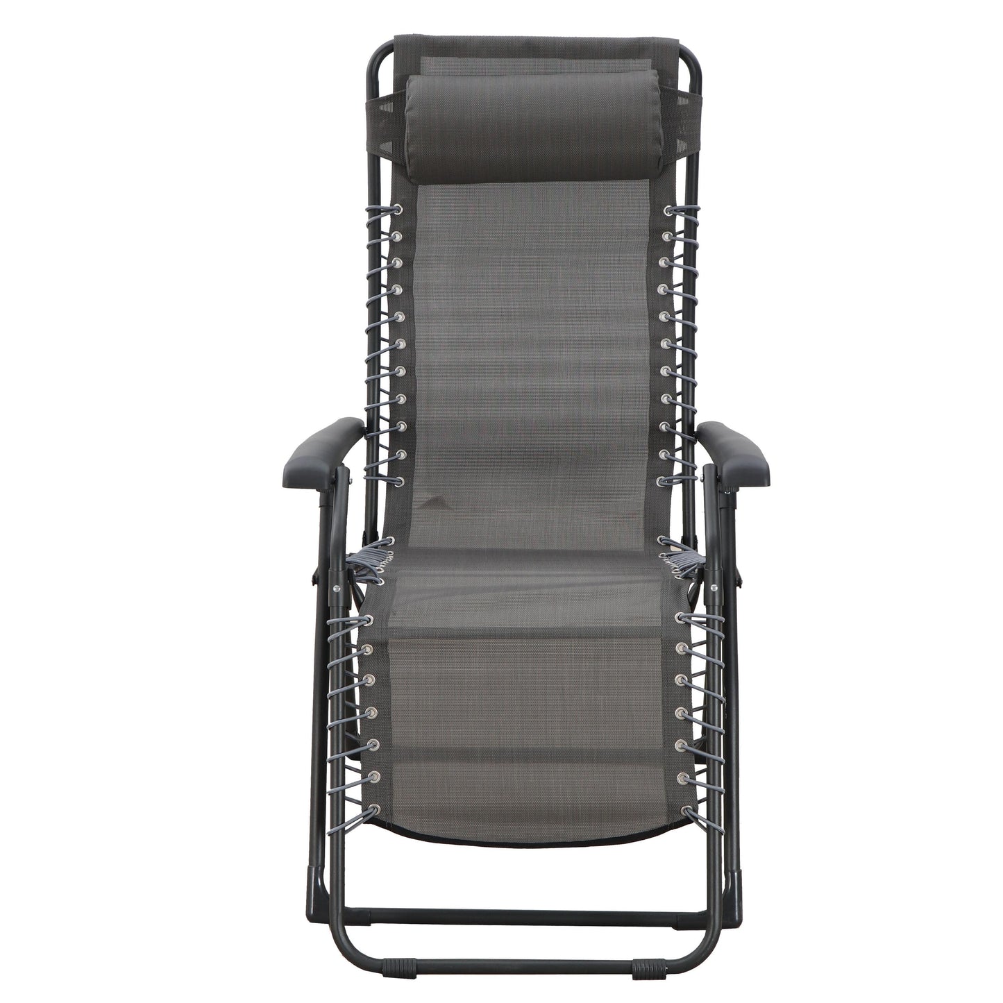 Bricocenter ZERO GRAVITY Armchair textilene steel 91X65.5X116 with light gray cushion