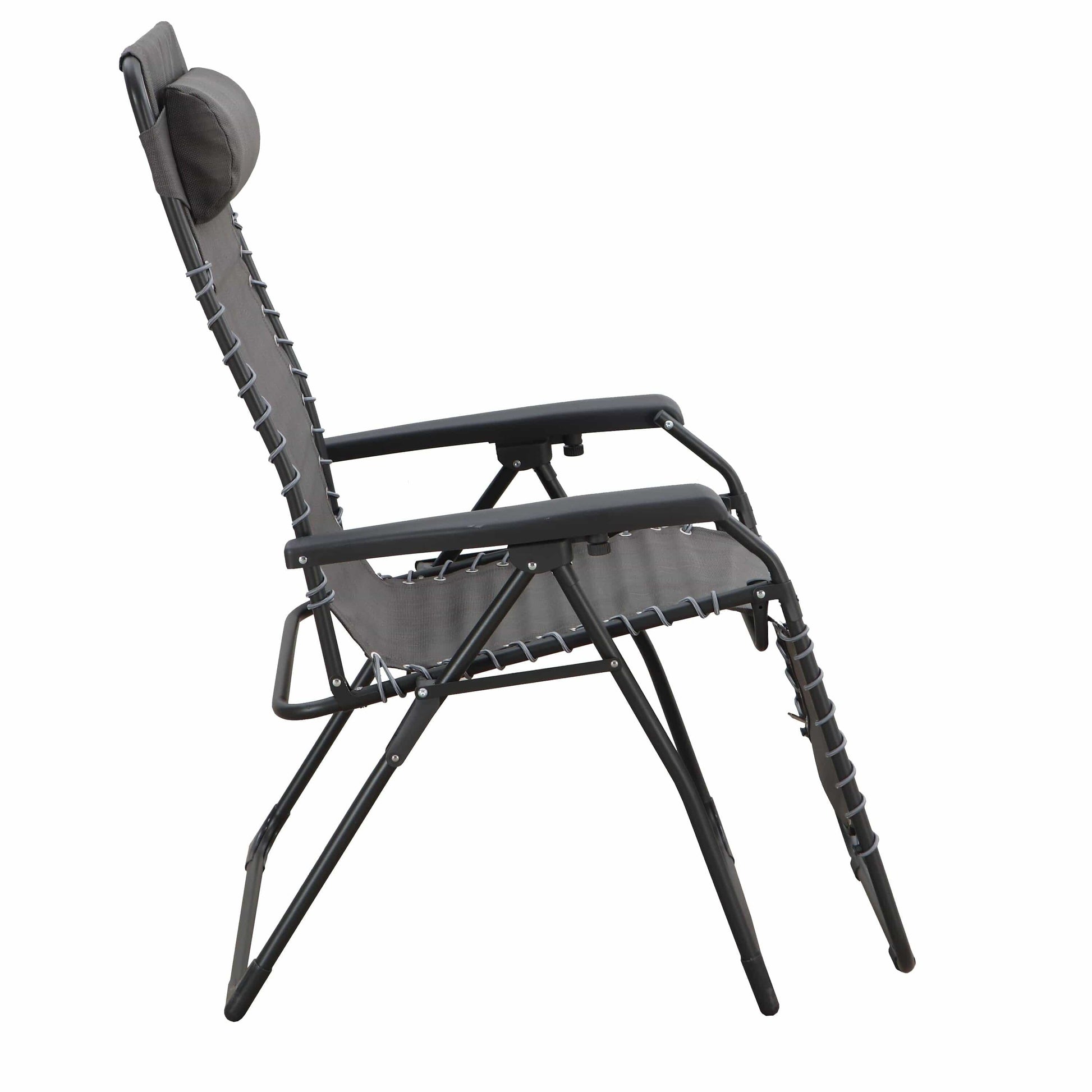 Bricocenter ZERO GRAVITY Armchair textilene steel 91X65.5X116 with light gray cushion