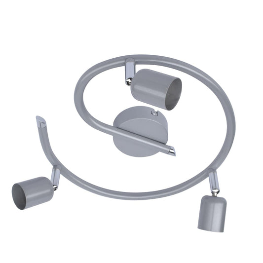 Bricocenter FARETTI BASIC METALLO SPIRALE SILVER 3XGU10=50W
