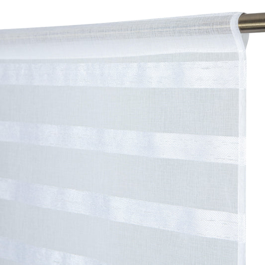 Utopia café curtain, white, 60x240 cm