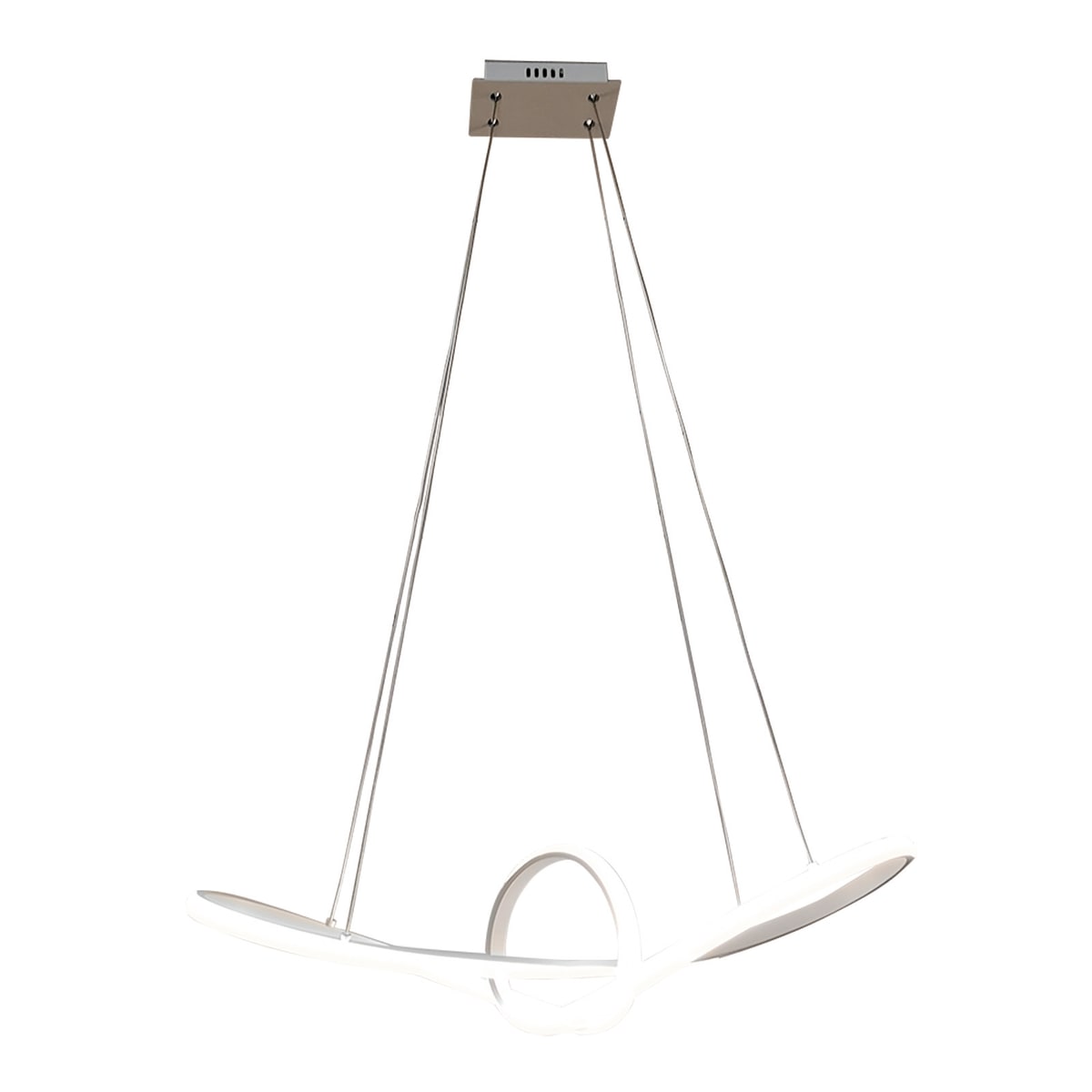 ADELAIDE CHANDELIER METAL WHITE LED45W 64X25 CM NATURAL LIGHT