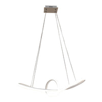 ADELAIDE CHANDELIER METAL WHITE LED45W 64X25 CM NATURAL LIGHT