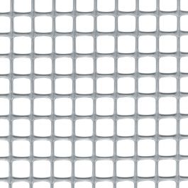 PLASTIC SQUARE NET 10 SILVER 0.5X5 M