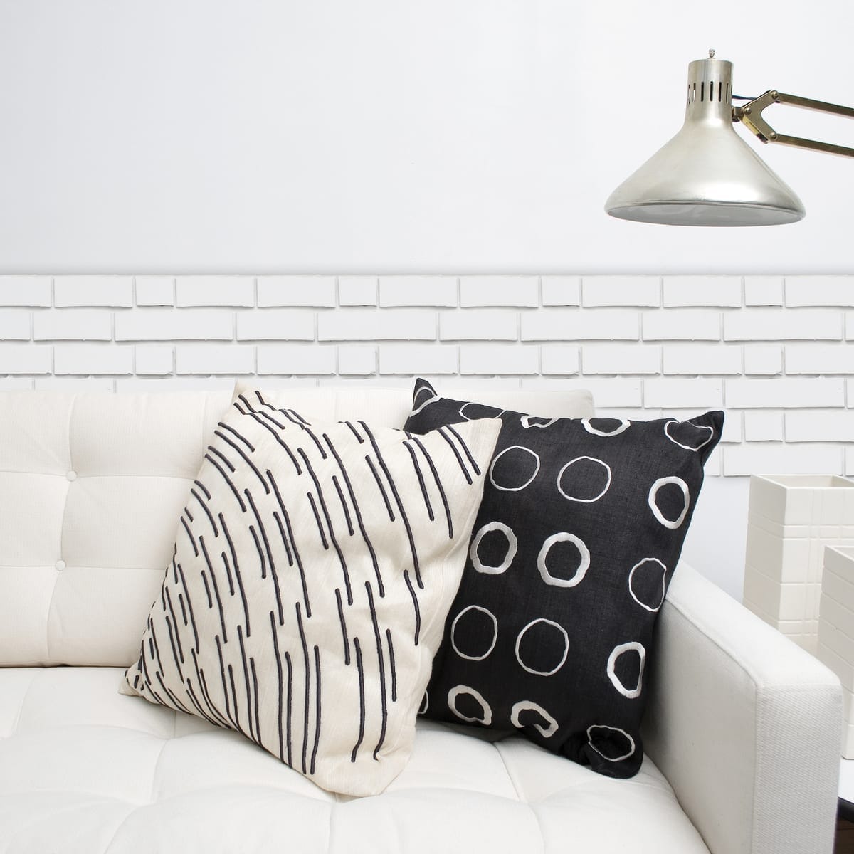 Bricocenter STICKER SOFT TILES M WHITE BRICKS 30X30 CM
