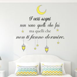 STICKER WORDS UP XL THE REAL DREAMS 47X67 CM