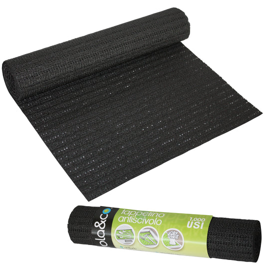 Ares Black non-slip mat, 30 x 150 cm