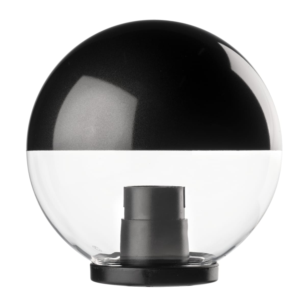 Bricocenter SPHERE PLASTIC TRANSPARENT AND BLACK D25 E27=60W IP44