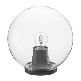 TRANSPARENT PLASTIC SPHERE D25 E27=60W IP44