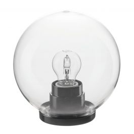TRANSPARENT PLASTIC SPHERE D20 E27=40W IP44