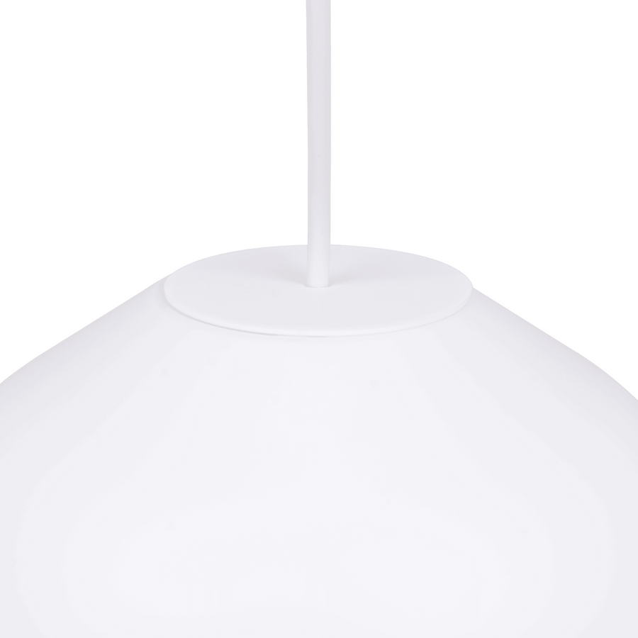 Lampadario bizen plastica bianco d27 e27=60w