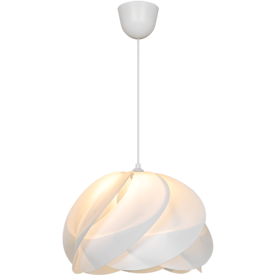 Lampadario fidji pilastica bianco d40 cm e27=60w