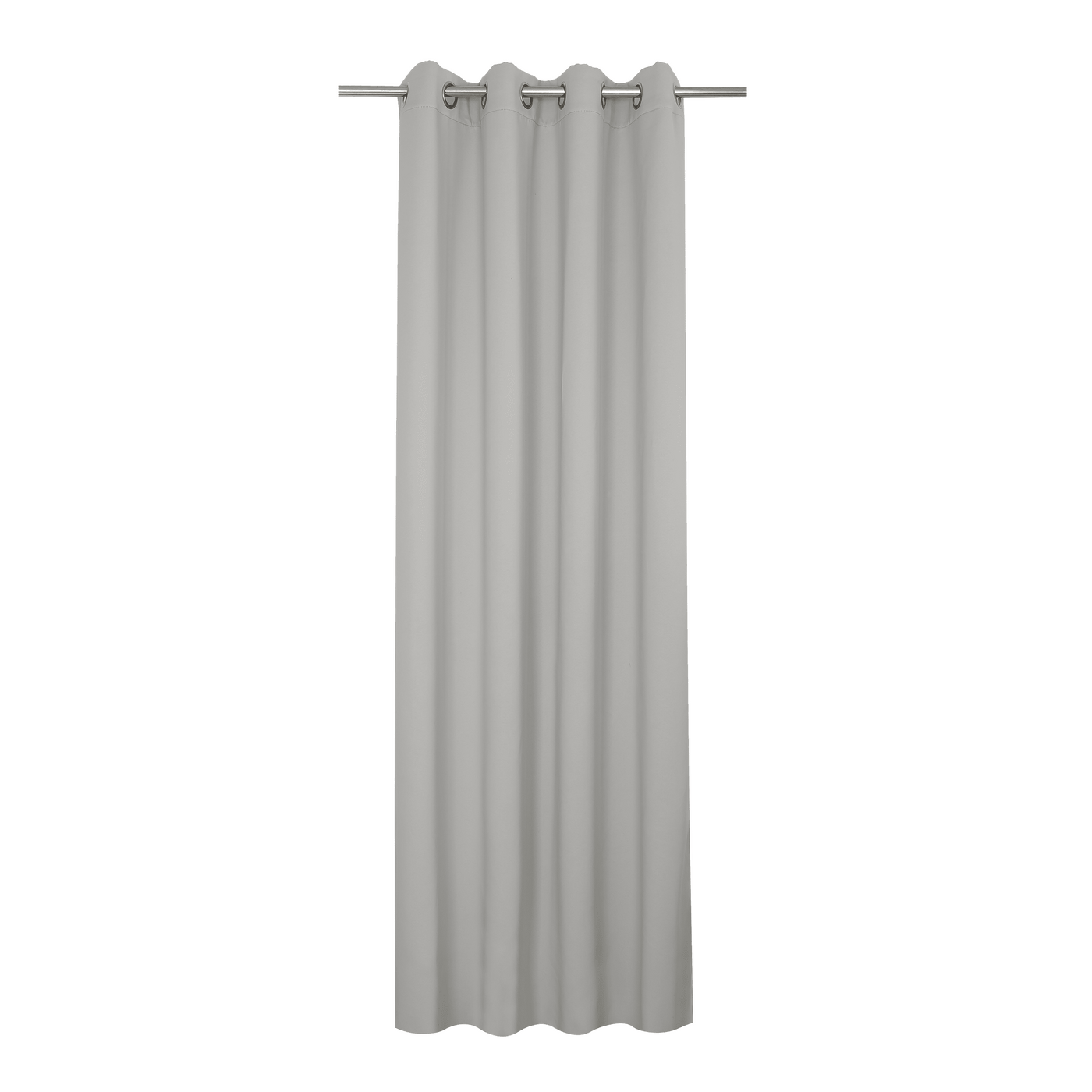New Arel blackout curtain, grey, 140x280 cm, with eyelets