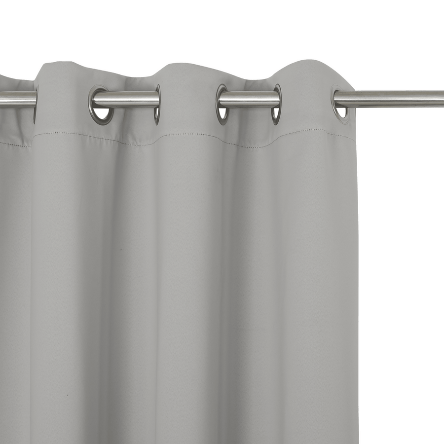 New Arel blackout curtain, grey, 140x280 cm, with eyelets