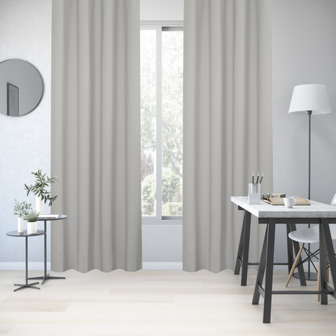 New Arel blackout curtain, grey, 140x280 cm, with eyelets