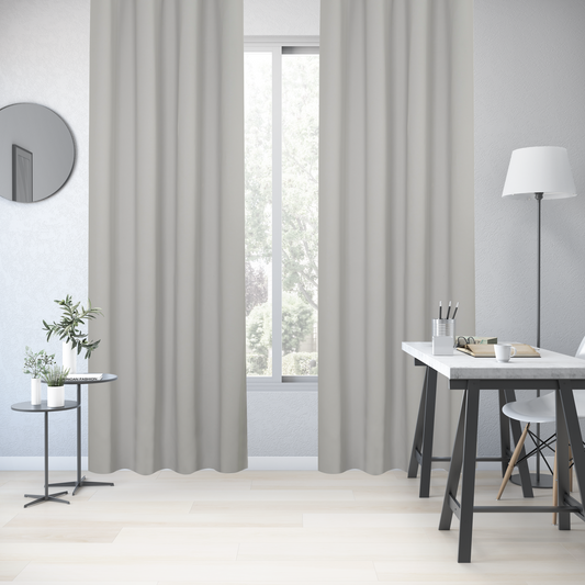 New Arel blackout curtain, grey, 140x280 cm, with eyelets