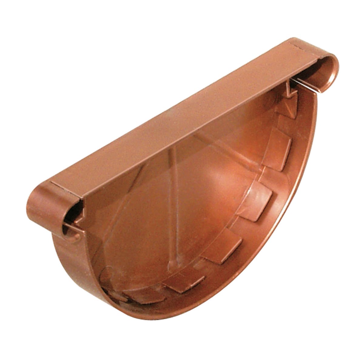 Bricocenter SINGLE HEADER FOR CHANNEL DIA 125 MM COPPER-PLATED