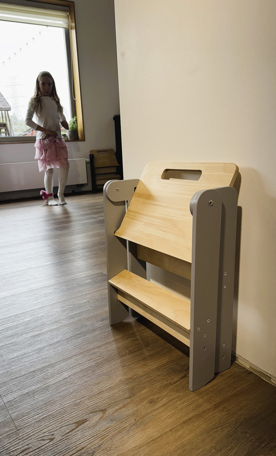Little space saving step stool