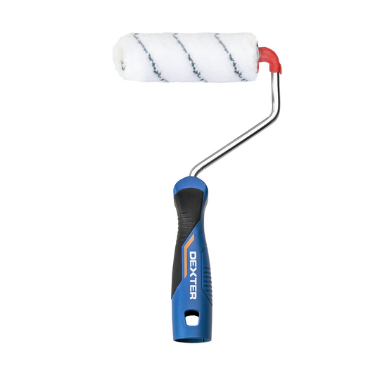 Universal floor varnish mini roller, Easy Clip, soft-touch handle, right-handed, diameter 28 mm, length 12 cm
