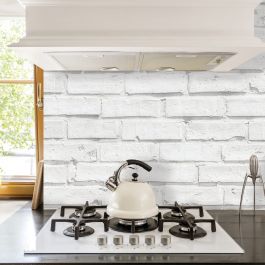 WHITE BRICKS STICKER 45X180CM