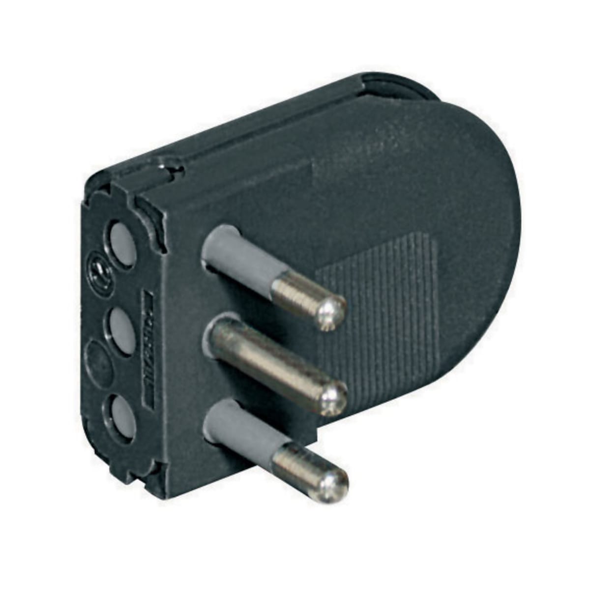 Bricocenter PLUG 10A SWIVEL PINS BLACK