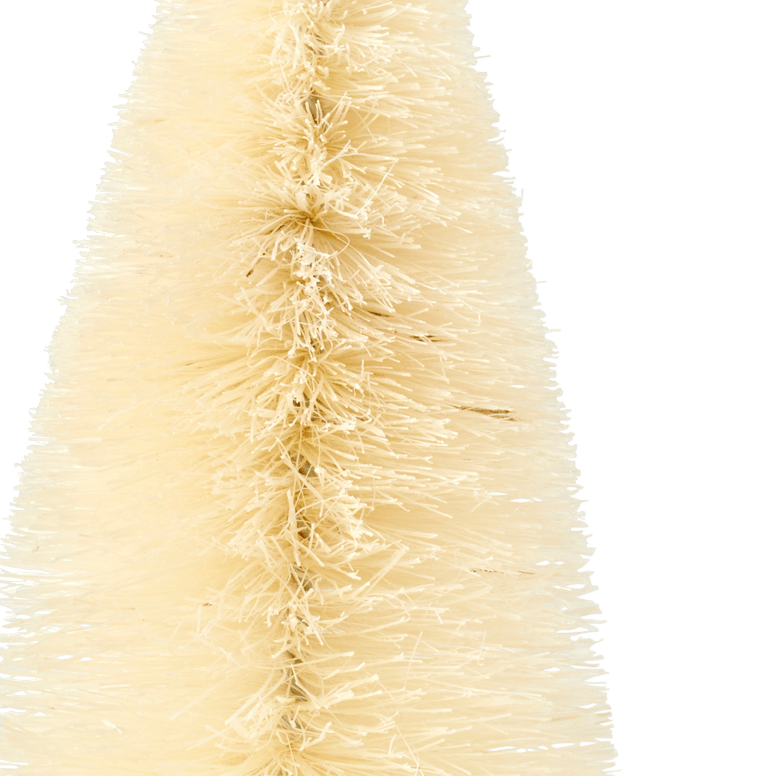 FLUFF Beige decorative tree, H 15 cm - Ø 6,3 cm