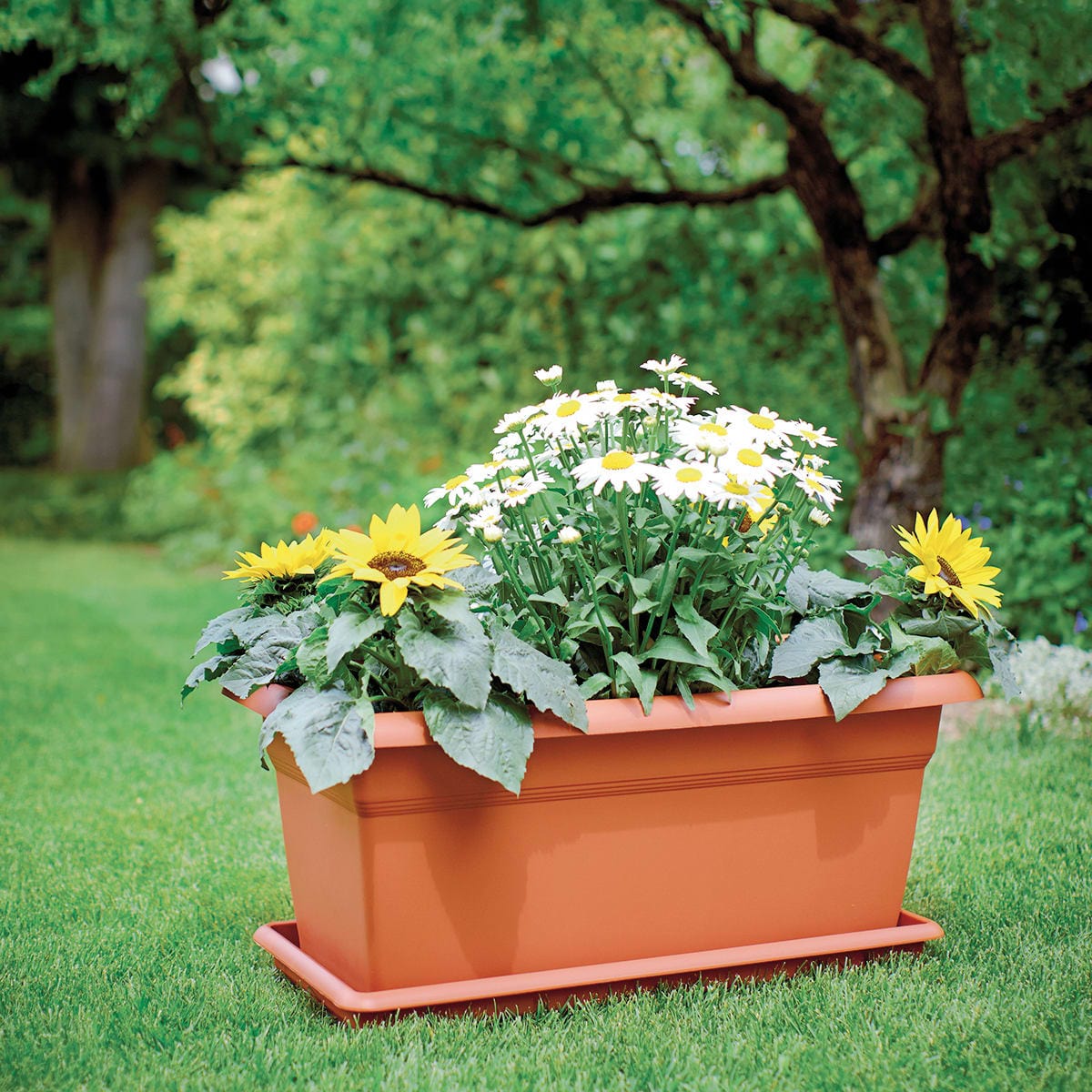 Bricocenter MEDITERRANEAN PLANTER CM 60 SIENA EARTH