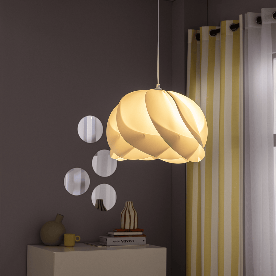 Lampadario fidji pilastica bianco d40 cm e27=60w