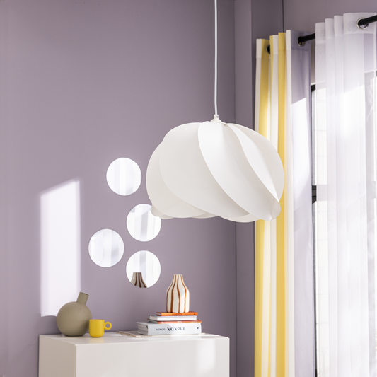 Lampadario fidji pilastica bianco d40 cm e27=60w