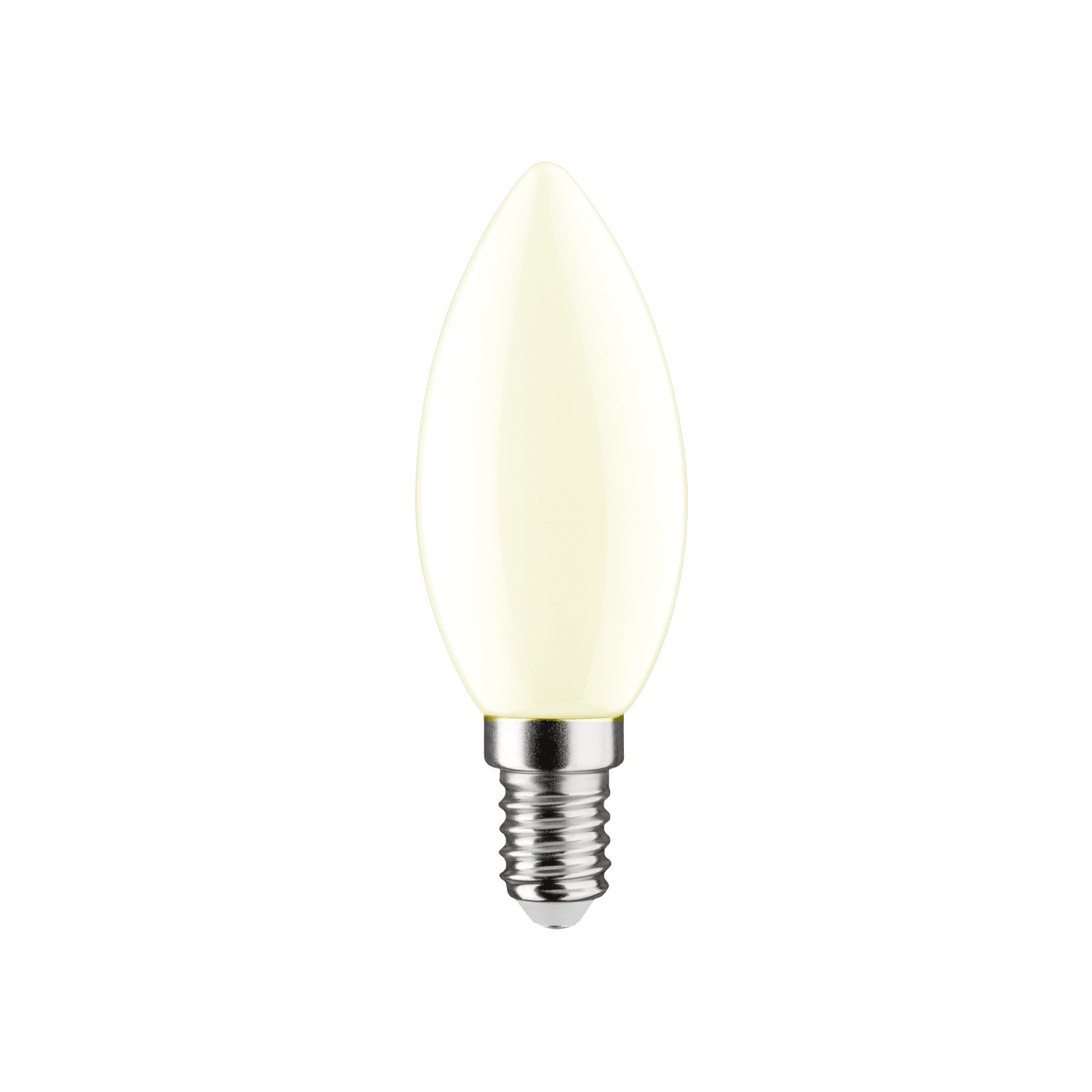 E14 LED bulb = 40W, frosted candle, warm light