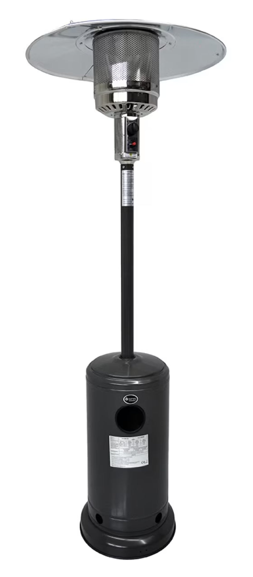 13.5 kW black outdoor gas patio heater