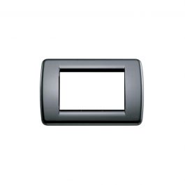 PLATE IDEA RONDO 3 PLACES BLACK