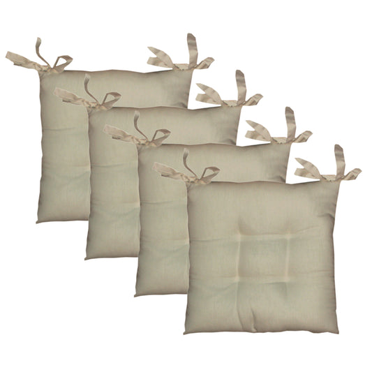 Set 4 copri sedia relax ecru