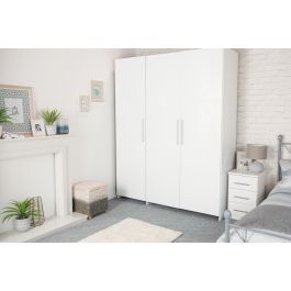 WHITE GLOSSY ADHESIVE PLASTIC 90X210