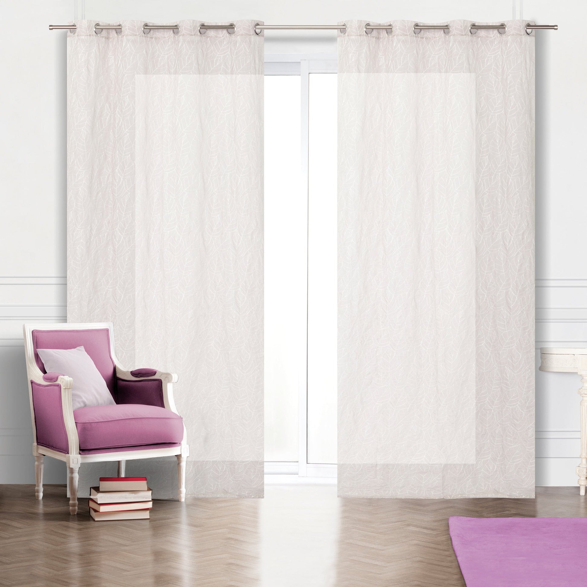 Bricocenter BEIGE AUTUMN FILTER CURTAIN 140X280 CM WITH EYELETS