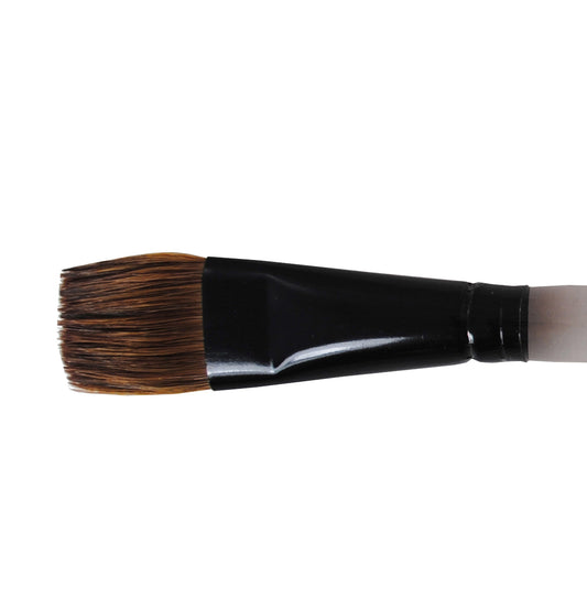 Flat ponyhair brush no. 3–4, short handle