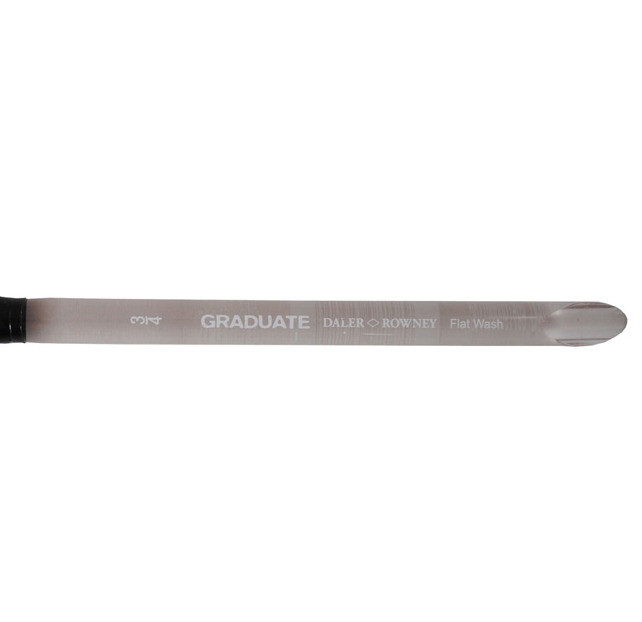 Flat ponyhair brush no. 3–4, short handle