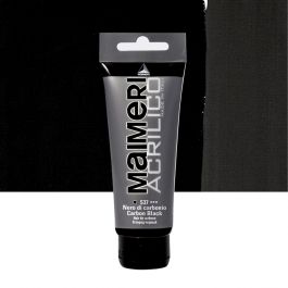 200ML ACRYLIC COLOUR CARBON BLACK