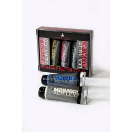 5 PRIMARY ACRYLIC COLOURS 75ML