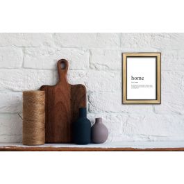 Natural Wood and Black Frame 13x18 cm