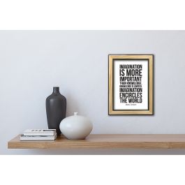 WOOD FRAME NATURAL AND BLACK 21X29.7 CM