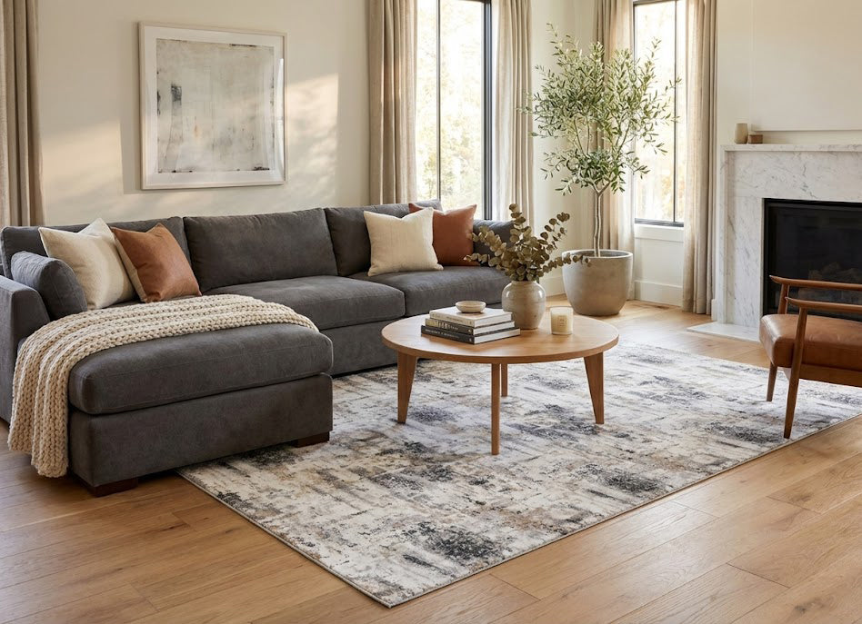 Grey Bristol carpet, 160 x 230 cm