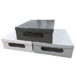 UNDERBED BOX PVC GREY 48X58X16 CM