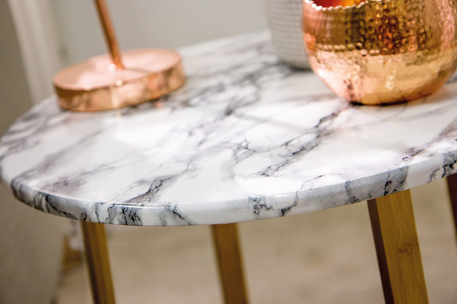 Bricocenter ADHESIVE PLASTIC MARBLE WHITE BLACK 45X200 CM