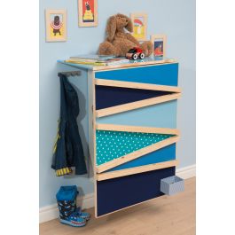 GLOSSY BLUE ADHESIVE PLASTIC 45X200 CM