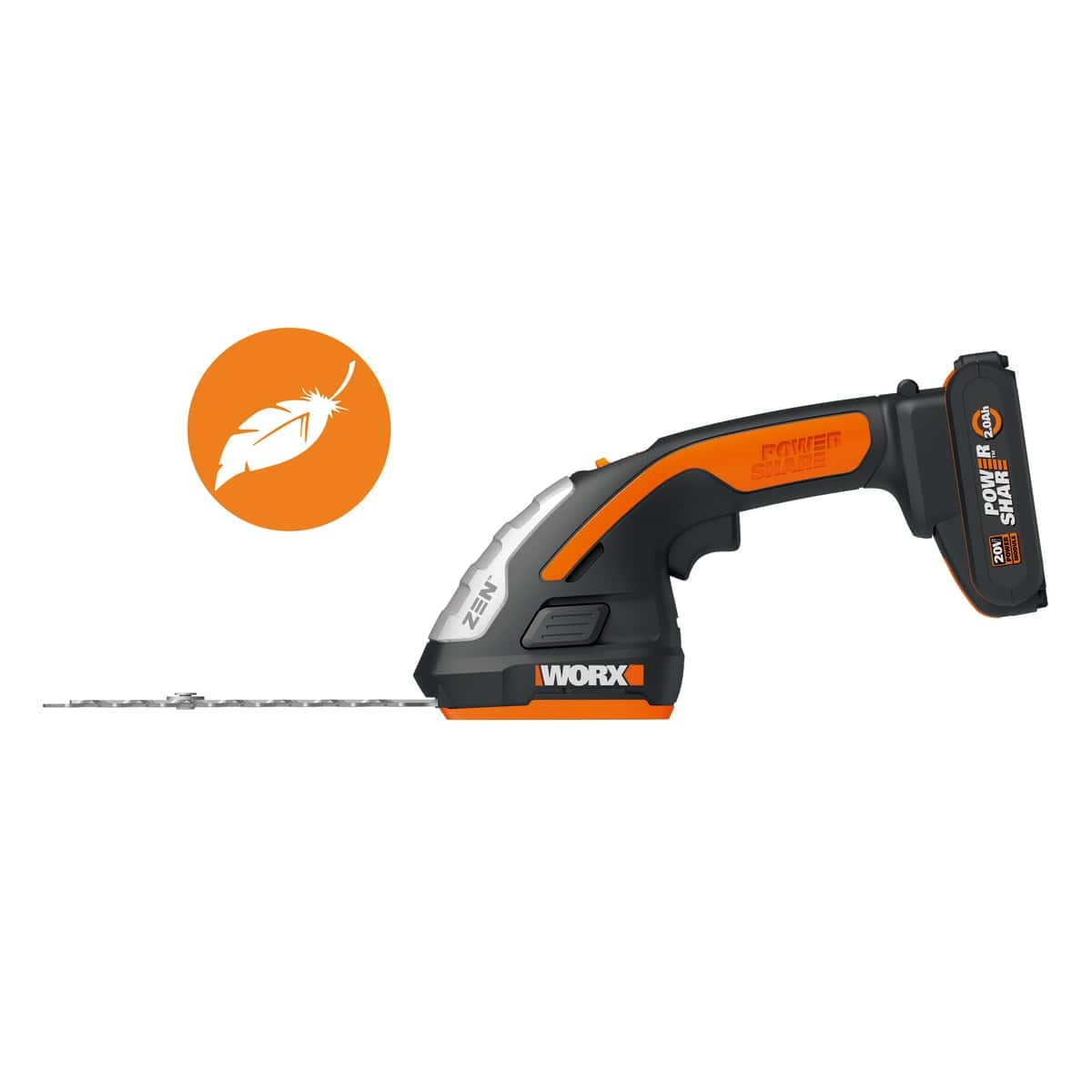 Bricocenter WG801E WORX CORDLESS GRASS SHEAR AND SHRUB SHEAR